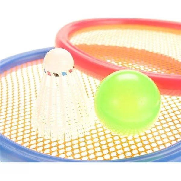AZImport PS933G Badminton & Tennis Play Set with Easy to Grip Colorful Rackets, Azimport, Mfr#: PS933G